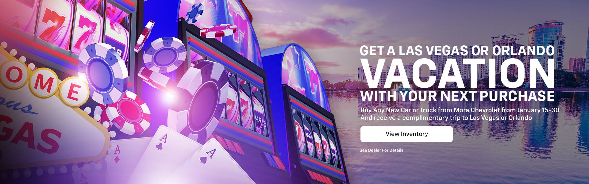 Get a Las Vegas or Orlando Vacation with Your Next Purchase