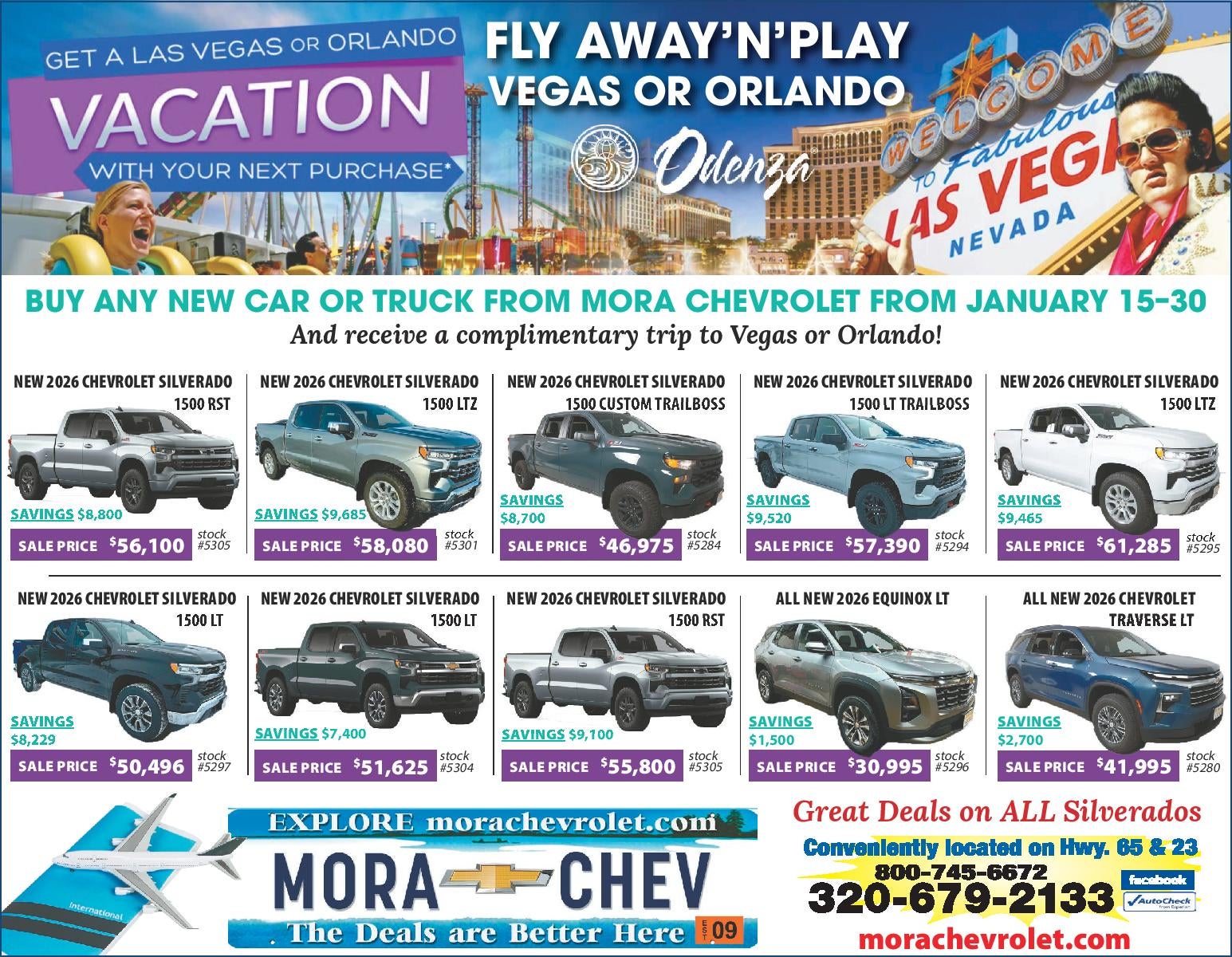 Mora Chevrolet Specials